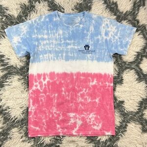 Simply Southern Collection Women's Graphic T-Shirt Jeep Dog Tie-Dye Size Small